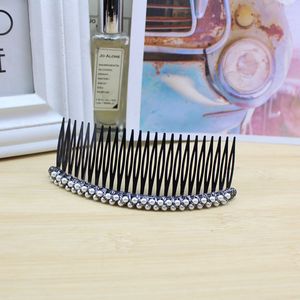 Peineta de Pelo con Perlas, Diseño Geométrico de Resina Plástica, Adorno de Cristal Blanco para Mujer, Verano 2021, Origen Yiwu - Product Image 2