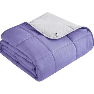 Couverture lestée unie violette avec garnissage mélangé, thérapeutique, pour toutes les saisons, literie - Product Image 5