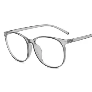 Óculos anti-azul para grau de liga de titânio, óculos para miopia, unissex e sem bordas