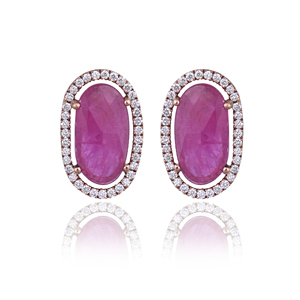 Pendientes de Oro de 18K con Esmeralda en Forma de Luna y Engaste de Bisel, Joyería de Lujo para Fiestas, Bodas y Regalos - Product Image 1