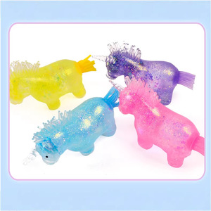 Jouet anti-stress licorne à presser, à rebond lent, en matériau TPR, série Maltose, écologique, lavable, design personnalisable, jouet pour soulager la colère - Product Image 3