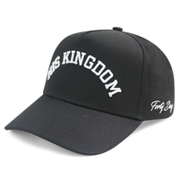 Gorras de Béisbol Personalizadas HBA54, Suministro Directo de Fábrica, Unisex, Color Sólido, 5 Paneles, Estructuradas, 100% Algodón, Bordado 3D en Relieve
