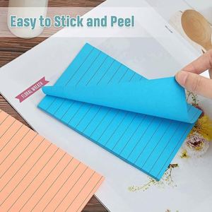 8 Pack of 360 Sheets 4x6 Inch Self-Adhesive Sticky Notes Bright Simple Colors Square <b>Memo</b> <b>Pads</b> for Office Home School & Meeting - Product Image 4