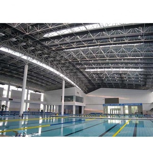 Estructura Espacial de Acero de Luz Libre con Paneles de <span class=keywords><strong>Policarbonato</strong></span>/Vidrio para <span class=keywords><strong>Techo</strong></span> de Piscina - Product Image 5