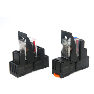 Nhỏ <span class=keywords><strong>Relay</strong></span> Power <span class=keywords><strong>Relay</strong></span> DC 12V/24V AC110V/220V cuộn dây 4NO 4NC Din Rail 14 pins + cơ sở MY4N-J <span class=keywords><strong>Relay</strong></span> ổ cắm - Product Image 2