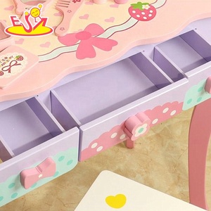 Nouvelle table de maquillage en bois adorable avec <span class=keywords><strong>miroir</strong></span> pour enfants W08H146 - Product Image 3