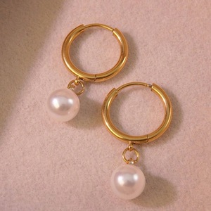 Pendientes colgantes de moda de acero inoxidable estilo gota de agua elegante <span class=keywords><strong>Poliva</strong></span> para fiestas - Product Image 5