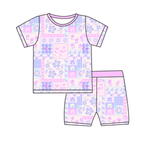 Coffret Mystère Garçons et Filles – Vente en Gros Personnalisée – Combinaison <span class=keywords><strong>D</strong></span>écontractée en Bambou pour Enfants avec Chemise à Manches Courtes et Short - Product Image 1