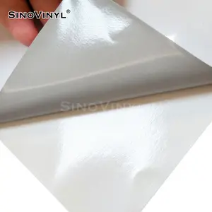 High Polymeric Air Free High Gloss Grey Glue Car Wrap Graphic Eco Solvent Printing White Printable Self Adhesive Vinyl Roll