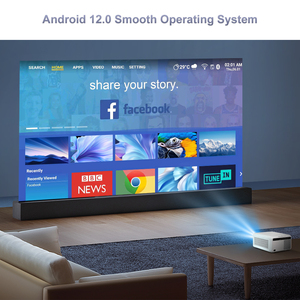 Máy chiếu <span class=keywords><strong>mini</strong></span> D9W 4K 2500 ANSI FHD Native Full HD 1080P Smart Android di động xem video Android WiFi xem phim rạp hát tại gia - Product Image 6