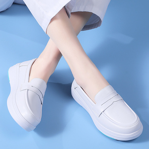 Chaussures <span class=keywords><strong>de</strong></span> sécurité en cuir pour infirmières, vente chaude d'usine, chaussures médicales élégantes blanches et noires pour femmes, vente en gros - Product Image 3