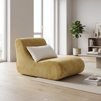 Canapé sectionnel en velours côtelé avec mousse à mémoire de forme compressée, ensemble de canapé-lit paresseux pour adultes (design moderne)