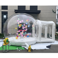 Tente à bulles gonflable 2025, PVC de qualité commerciale, 3,4 m, couleur personnalisée, pompe à souffler, fête pour enfants, dôme transparent, ballon