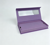Boîte d'emballage vide personnalisée pour ongles, étuis de luxe en carton pour faux ongles avec pelliculage mat