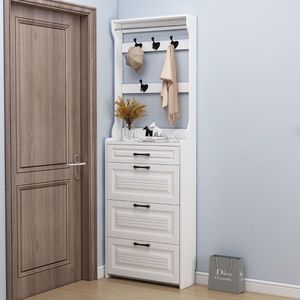 Armoire à <span class=keywords><strong>chaussures</strong></span> blanche multifonctionnelle à prix réduit Meubles de salon à la mode pour hôtel à la maison pour accrocher des vêtements - Product Image 5