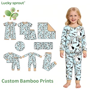 Ropa de Bebé de Bambú Personalizada de Primera Calidad, Pijamas y Mamelucos Suaves, Disponibles al por Mayor, Pijamas de Bambú para Niños con Impresión Personalizada - Product Image 1