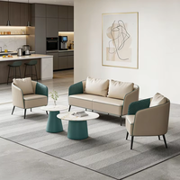 Fauteuil d'hôtel de luxe italien en cuir PU et velours, design moderne pour la maison, le bureau, l'atelier, le hall, la salle d'attente, la réception VIP, le hall d'entreprise