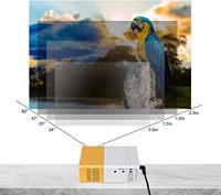 Mini projecteur de poche 1080P YG300, 100 lumens ANSI, LCD LED, rapport de contraste 1500:1, compatible 4K, pour cinéma maison et utilisation en extérieur