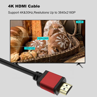 Xput 3D 4K HD HDMI-Kabel (Stecker auf Stecker) mit vergoldeten Anschlüssen, optionale Längen von 0,5 m bis 30 m, hochauflösendes Kabel für Bildschirme