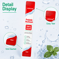 Sachets de bain de bouche probiotique LIDERCARE en vrac – Haleine fraîche 12 heures, sans sucre, pour l'hygiène buccale