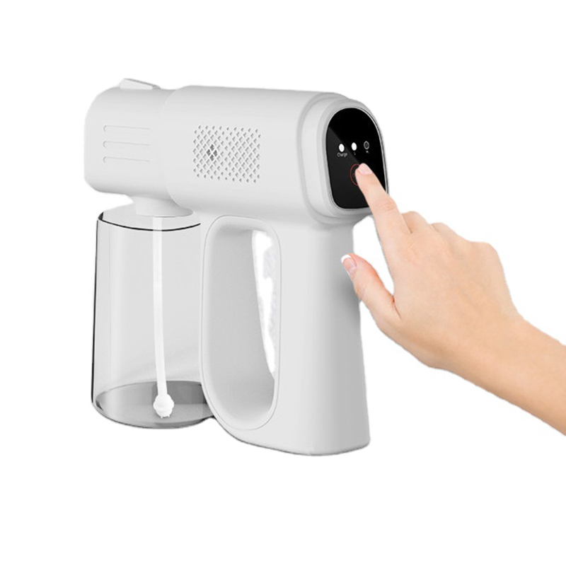 Беспроводной нано точный спрейер тумана пушка электрическая распылительная машина 380ml Портативный синего света дезинфекции Nano Atomizer (пистолет-распылитель