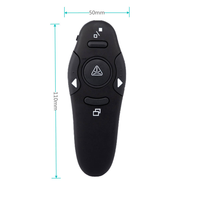 Télécommande de présentation sans fil 2,4 GHz avec pointeur laser rouge, fonction USB et télécommande RF pour PowerPoint PPT