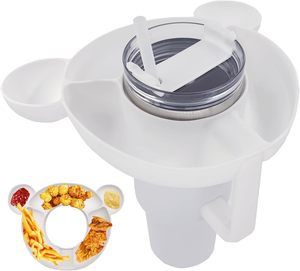 Cute Bear Silicone Reusable Snack Bowl & Tray for 40 oz for Tumbler <b>Cups</b> with Handle Multi-color - Product Image 2
