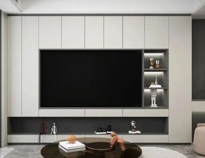Modern Light Luxury Solid Wood <b>TV</b> Stand <b>Wall</b> <b>Unit</b> <b>TV</b> Cabinet for Living Room Wooden Furniture Design - Product Image 1