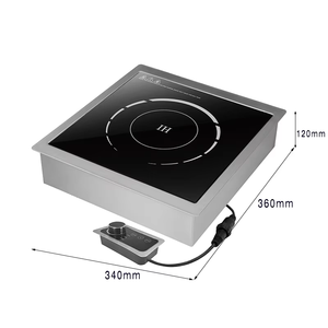 Table de cuisson à induction commerciale intégrée 3500W à brûleur unique avec boîtier de commande séparé, 4 affichages numériques LED, ODM/OEM AM-BCD105 Comme - Product Image 1