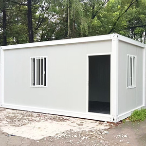 บ้านคอนเทนเนอร์ทรงสี่เหลี่ยมสำหรับสำนักงาน ใช้สำหรับงานอุตสาหกรรม ดีไซน์มาตรฐาน ความหนาตามมาตรฐาน ผนังภายนอกแบบลูกฟูก - Product Image 2
