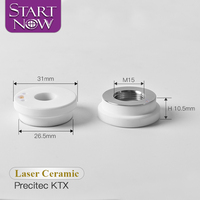 Anillo de Cerámica Láser Startnow para Precitec 2.0 KT XB P0595-94097/M5/6, Piezas de Repuesto para Soporte de Boquilla de Cabezal de Máquina de Corte por Láser de Fibra