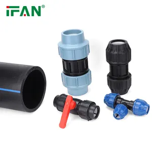 IFAN Supplier Pe100 Plastic Tube Hdpe Water Supply Tee Hdpe Compression Fittings Pipe Fittings