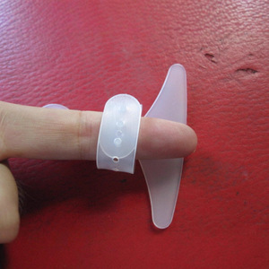 Smiley Face Hand Guard For Vegetable Cutter Transparent Plastic Safety Protector Kitchen Knife Accessory - Product Image 3