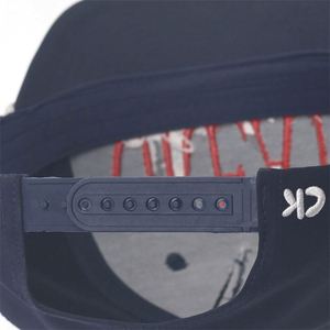 Casquette snapback 5 panneaux en nylon imperméable brodée pour homme avec cordon - Product Image 6