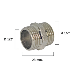 Rubinetti Doppi Cromati 1/2" - Product Image 1