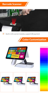 ZJ A6 Sistema POS todo en uno para pequeñas empresas Comercial TouchPos <span class=keywords><strong>Caja</strong></span> <span class=keywords><strong>registradora</strong></span> Impresora térmica de boletos incorporada Escáner Anypay - Product Image 6