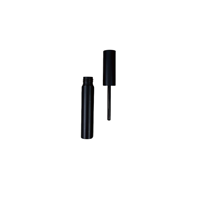 Tube vide portable noir mat magnétique en ABS pour liquide de croissance des cils, eye-liner et brillant à lèvres, format 5ml, idéal pour la reconditionnement en usine