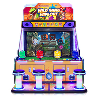 Console de jeu électronique pour enfants Wild-Thing Wipe-Out - Version humaine DC4 (Version tir 75) Console de jeu à pièces