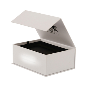 Boîte cadeau rigide élégante en ivoire, forme rectangulaire, avec ruban noir, emballage haut de gamme pour cadeaux et rangement - Product Image 5