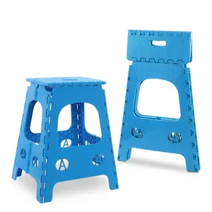 Strong load bearing children stools simple tall plastic stool plastic portable foldable stools