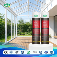 Sellador de Silicona de Uso General Yaqi, Neutro, Impermeable, Bajo en COV, para Construcción, Sellado de Ventanas, Puertas y Tuberías, Clavos Líquidos