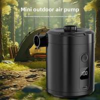 Mini pompe à air électrique sans fil avec affichage numérique intelligent multifonctionnelle pour le camping en plein air, les voyages et la voiture