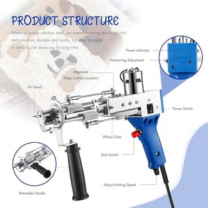 Vente en gros 2-en-1 Kit de mitrailleuse à touffeter en boucle coupée bleu Tension universelle Noyau de moteur de haute qualité pour <span class=keywords><strong>tapis</strong></span>/<span class=keywords><strong>tapis</strong></span>/<span class=keywords><strong>tapis</strong></span> pour animaux de compagnie - Product Image 3