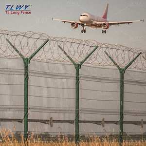 سياج أمان TLWY من شبكة سلكية <span class=keywords><strong>PVC</strong></span> بارتفاع 6 و8 و10 أقدام، تصنيع حسب الطلب للجدران الحدودية وأسوار المطارات بالجملة - Product Image 6