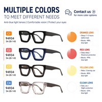 Gafas para Dormir Biohacking con Lentes Rojas/Ámbar |   Soporte de Melatonina para el Ritmo Circadiano |   Bio-Acetato Ecológico Anti-Luz Azul Naranja Sólido