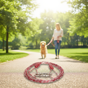 Correa <span class=keywords><strong>de</strong></span> Alta Calidad para Perros y Gatos, Ajustable, con Cable <span class=keywords><strong>de</strong></span> Acero Suave y Cubierta <span class=keywords><strong>de</strong></span> Plástico, Gancho Giratorio, para Exteriores y <span class=keywords><strong>Camping</strong></span> - Product Image 1