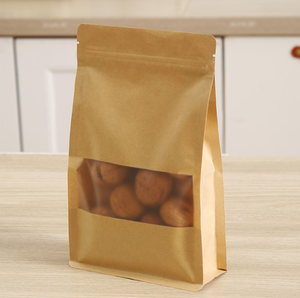 Food Grade Brown Kraft Paper Eight Sides Sealing <b>Packaging</b> <b>Bags</b> Flat Bottom Coffee <b>Bag</b> Coffee <b>Bags</b> in Stocks - Product Image 4