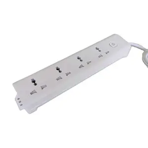 Seebest tira de tomada elétrica, extensão universal, comutador elétrico, tomada, material pc