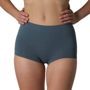 Shorty athlétique pour femme en nylon et élasthanne, taille haute, sans couture, doux, lisse, effet lifting des fesses - Product Image 3