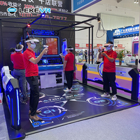 LEKE VR Team Multijugador VR Shooting Battle Walking Space Platform Máquina de juego de realidad virtual Arcade